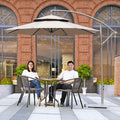 Balinese Sunshade Umbrella Parasol Outdoor Garden Umbrellas Base Beach Pool Aluminum Solar Patio Umbrella Outdoor Parasol