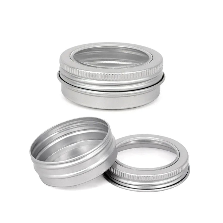 Custom 30ml Round Custom Aluminum Tin Empty Aluminum Jars Empty Aluminum Can Containers Small Metal Tins
