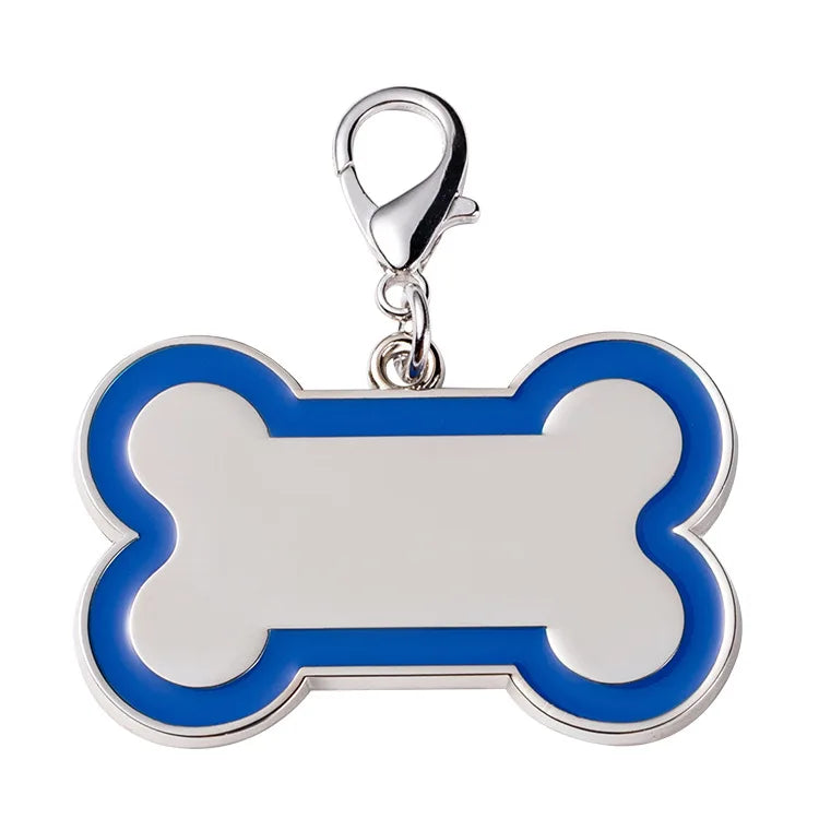 The Manufacturer Supplies Metal Double-Sided Laser Lettering Bone Dog Tag With Multi-Color Options