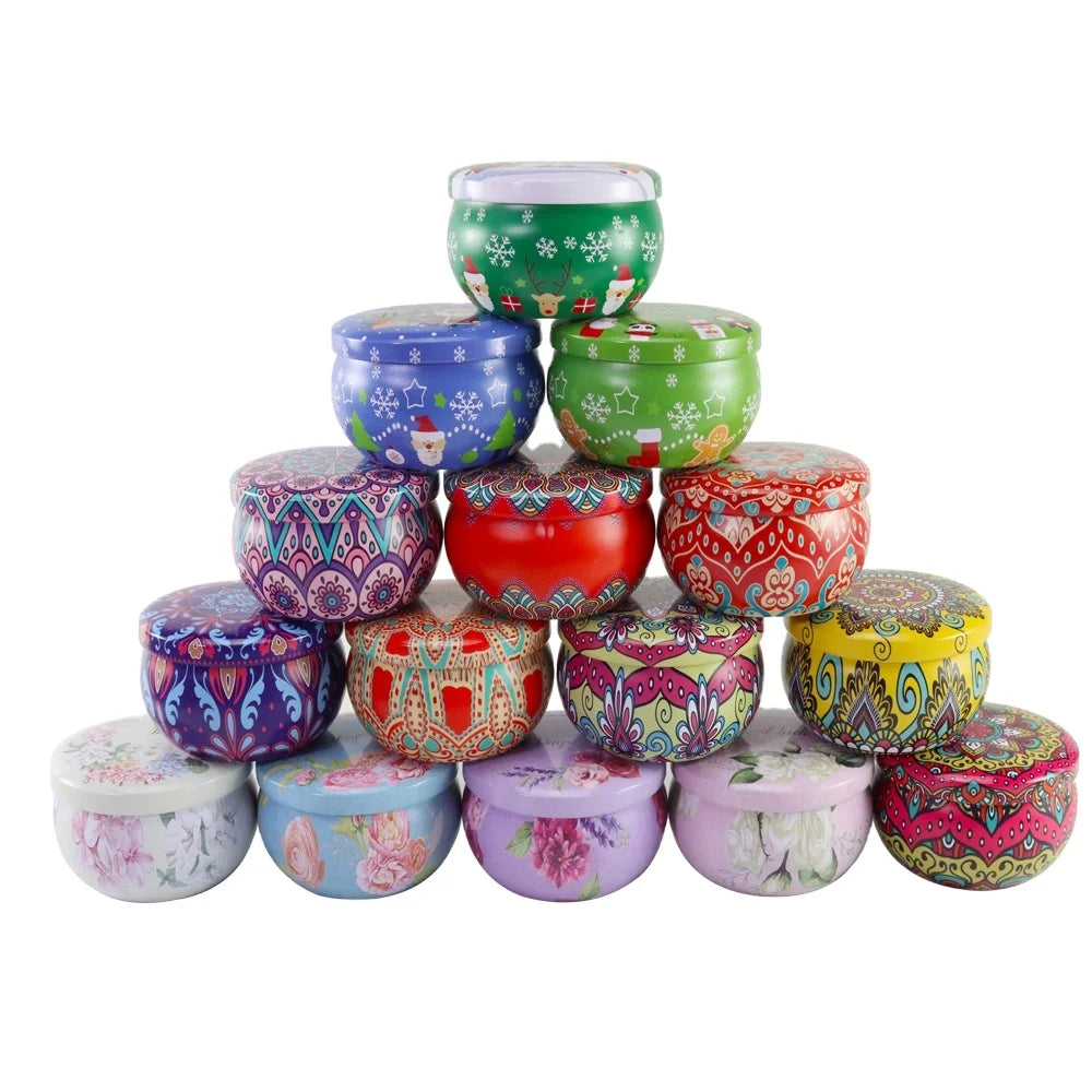Wholesale 20g Paint Small Round Saffron Coffee Spice Tea Metal  Aluminium Jar Box Tins Cans for Candle