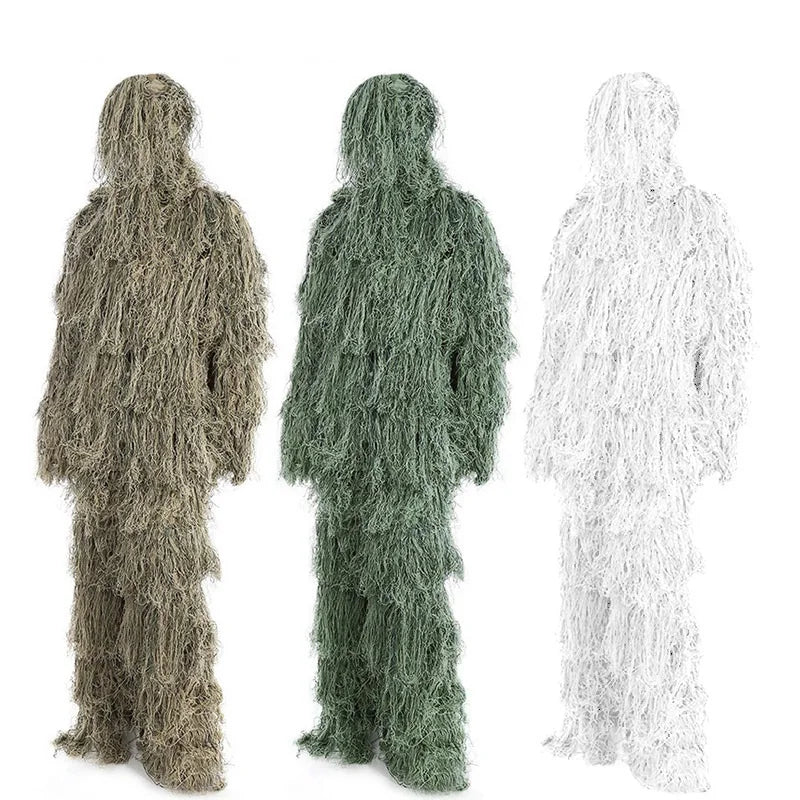 Hunting Jungle Camo Sniper Ghillie Suit Clothes Jungle Tactical Uniform Clothing Ghillie Suit