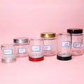 Luxury Food Packaging 3oz 6oz 8oz 12oz 16oz Matt Black Glass Jars with Metal Lid