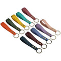 Multi-Colors in Stock Wholesale Custom Logo Promotional Gift Colorful Bulk Pu Leather Keychain