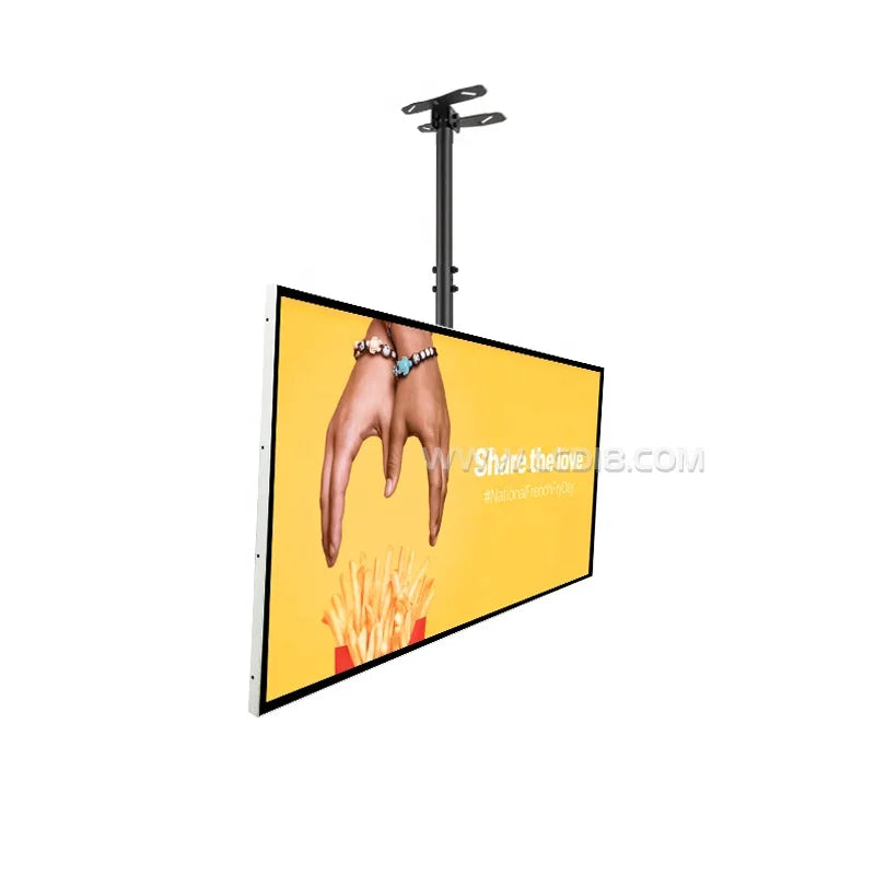 Super Thin Narrow Bezel 32" 2K Multi Screen LCD Signage Wall Hanging Electronic Digital Menu Board for Restaurant