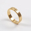Carving Pattern Stainless Steel Starry Sun Moon Star Galaxy Universe Series Ring