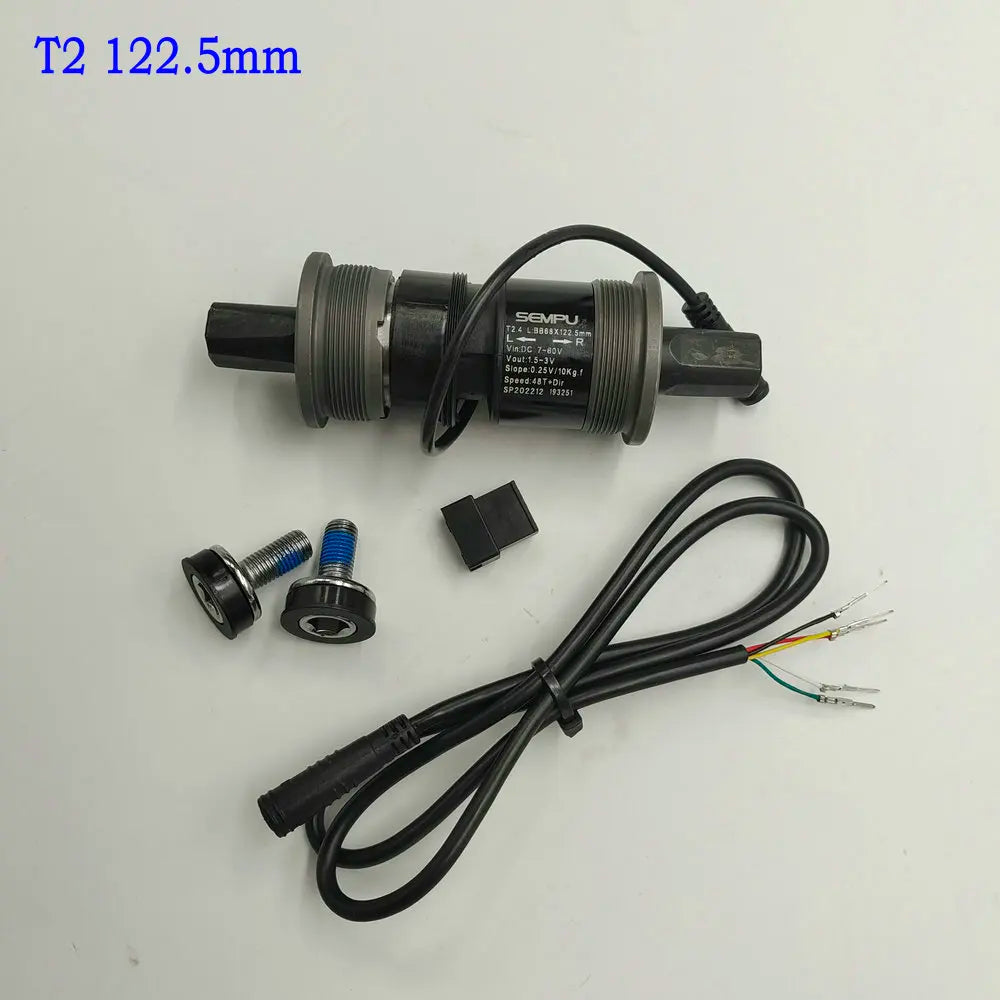 Pedal Sensor Transducer T2 Standard Bottom Bracket BB68 Length 115MM 131MM 122.5MM 127.5MM Electric Motor Assisted Bicycle Parts