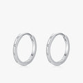 Ailmay Genuine 925 Sterling Silver Popular Round Earrings for Women Simple Design Dazzling Clear CZ Fine Hypoallergenic Jewelry