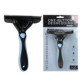 Wide Dog Grooming Brush & Deshedder Comb for Long Hair Reduces Shedding Remove Loose Undercoat Rake