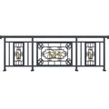 Curved Balcony Railing Design in India square Pipe