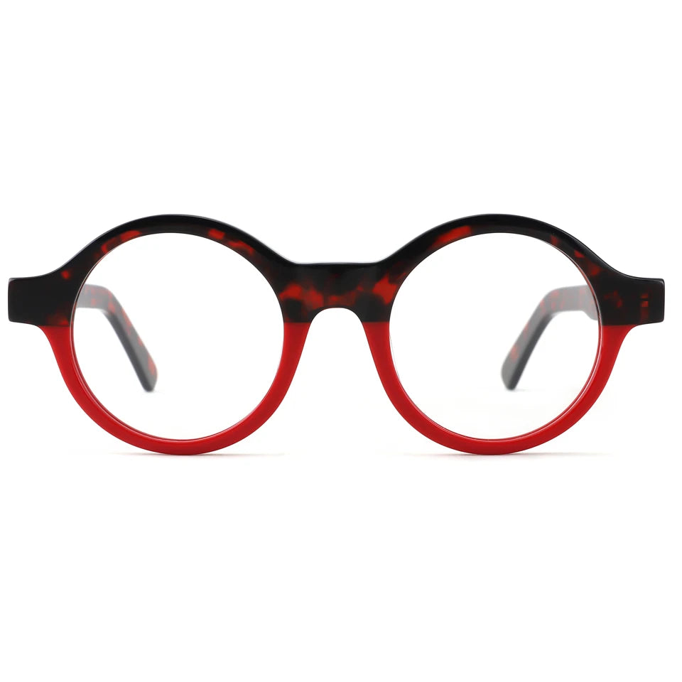 New Arrival Lovely Style Round Handmade Acetate Optical Frames High Quality Fashionable Optical Glasses
