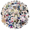50Pcs Cute Anime Yuri on Ice Kawaii Sticker Label for Notebook Table Wall Door Phone Laptop Luggage Cartoon Stickers