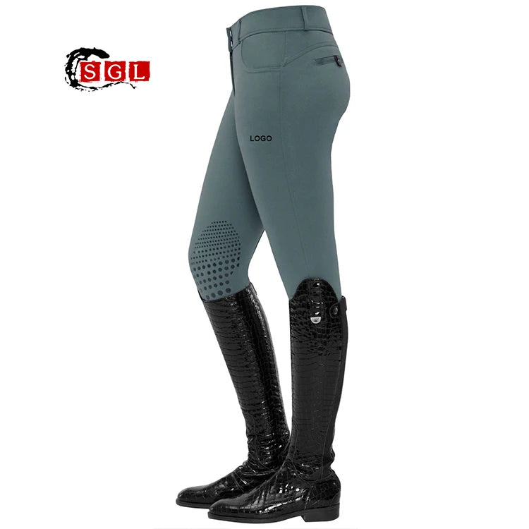 Oem Customized Breathable and Absorbent Equestrian Manufacturers Women Jodphurs Riding Breeches
