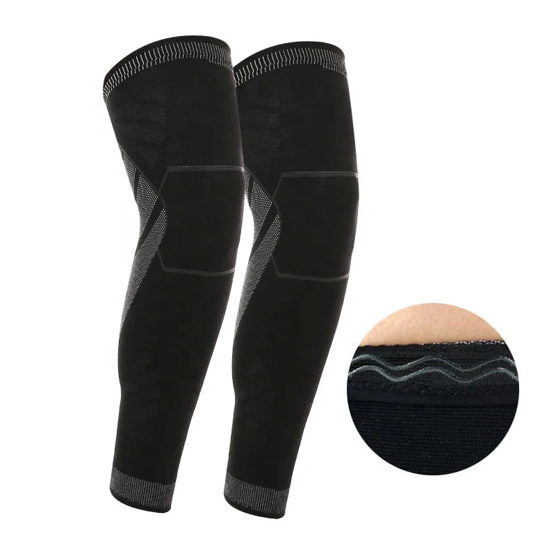 Knee Pads Long Compression Leg Sleeves Knee Support Braces for Basketball Volleyball Football