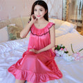 2023 Manufacturer's Direct Sales of Solid Color Ice Silk Pajamas Short Sleeved Women's Ice Silk Pajamas for Home Wear