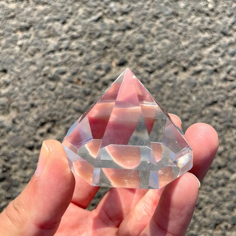 New Product Natural clear Quartz Crystal Point Crystal Diamond Rose Quartz Point Crystal Tower for Healing