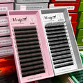 MedyLash Wholesale Matte Faux Mink Y W U Shape Lash Extensions Hand-woven Clover Individual Easy Graft Trays MegaBDM