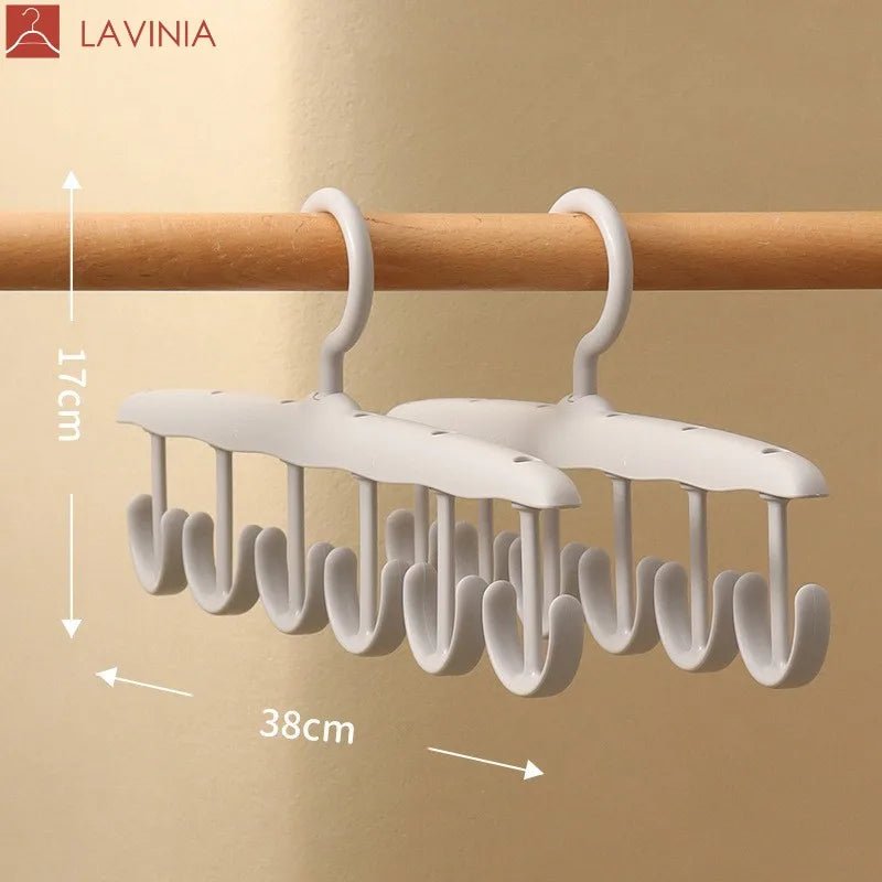 Lavinia Wholesale Socks Underwear Multi-clip Hanger Hanging Drying Plastic Hanger