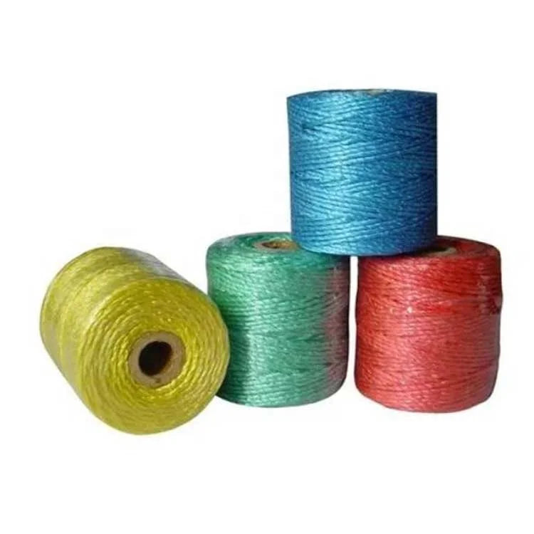 RIOOP Multi-purpose Agriculture Balling PP Baler Twine Split Film Rope Twisted Polypropylene Packaging Line Colorful 1-3mm