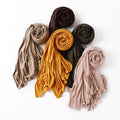 Wholesale Dubai High Quality Cotton Jersey Hijab Jersey Scarf for Women Muslim Hijab