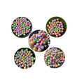 AB Colors Acrylic Round Flower Rabbit Smooth Snail Spacer Beads for Jewelry Making Necklace Bracelet Keychain Accessories