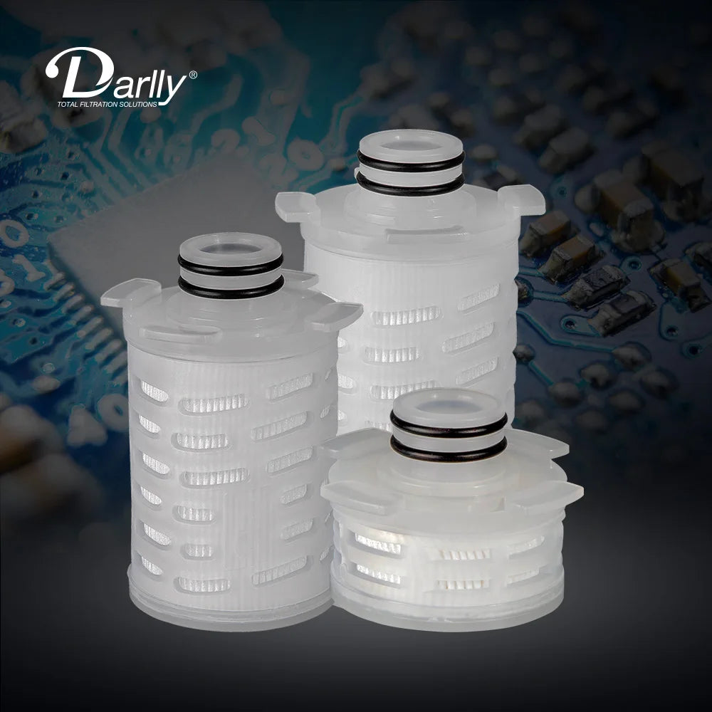 New for PTFE Filter Disc Micro Membrane Filter Cartridge 0.45 Micron Pleated Filter Small Batch Filtration Solutions