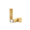DIY China Manufacturer Essential Oil Bottles White and Bamboo Portable Bottle Roll Glass 10ml Folk Crafts