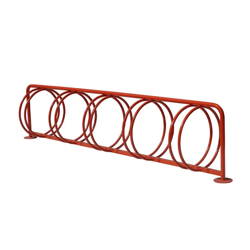 Outdoor Indoor Stationary Steel Bike Rack Outside Roadside Creative Cycle Stand Street Floor Bicycle Storage Rack