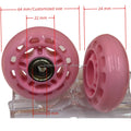 Factory Directly Durable PU Customized Printing Best Quality 64mm 68mm 70mm 72mm 76mm 80mm 60mm 58mm Roller Inline Skate Wheels