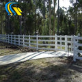 Cattle Vinyl 3 Rails PVC 3 Rail Horse Paddock Farm Fence Post Ranch White Pvc White Garden Fence