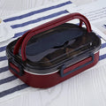 Food Grade Heatable Eco-Friendly Detachable Rectangle Lunch Box with 1-3L Capacity for School Use by Kids