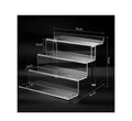 9-Inch Acrylic Display Racks 4-Tier Perfume Organizer for Funko POP & Cologne Tiered Riser Stand with Elegant Display Decoration