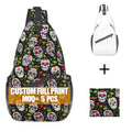 Custom All Over Printed Men Sling Shoulder Bag Sport Running Girls Crossbody Blank Personalized Design  Chest Bag Street Wear