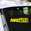 FUNNY TAXI Vinyl Decal Bumper Sticker JDM FAKETAXI Car Windows Outdoor Gift Die Cut Decals Latop Window Glass Vinyl Sticker