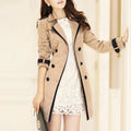 Trench Coat for Women 2023 Autumn Casual Double Breasted Female Long Trench Coats Plus Size Casaco Feminino Ladies Windbreaker
