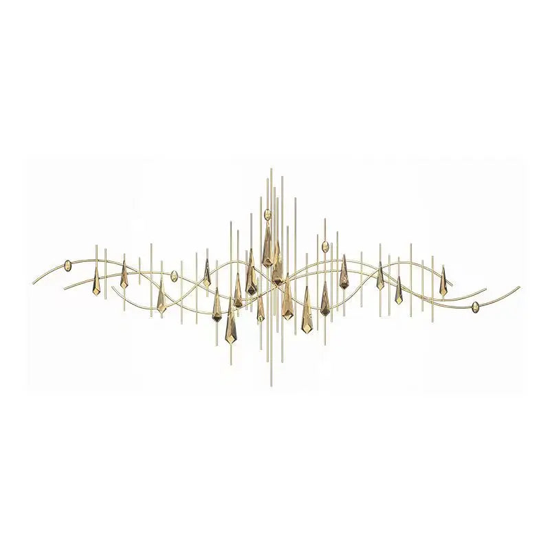 Sofa Background Art Deco Metal Decorative Wall Lamp Custom Handwork Colorful Glaze Led Lamp with Customizable Design for Villa