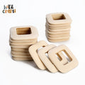 New Style Unfinished Wooden Earring Blank Square DIY Decorations Wooden Earring Accessories