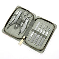 Manicure Pedicure Set Professional 10 PCS Nail Clipper Kit Stainless Steel Grooming Nail Care Tools