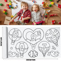 Customized Children's Coloring Roll DIY Painting & Drawing Paper 30x300cm Film Laminated Educational Toy Offset Graffiti Scrolls