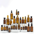 10ml 15ml 20ml 30ml 50ml 100ml Round Glass Bottles Empty Amber Perfume Atomizer with Refillable and Pump Dropper