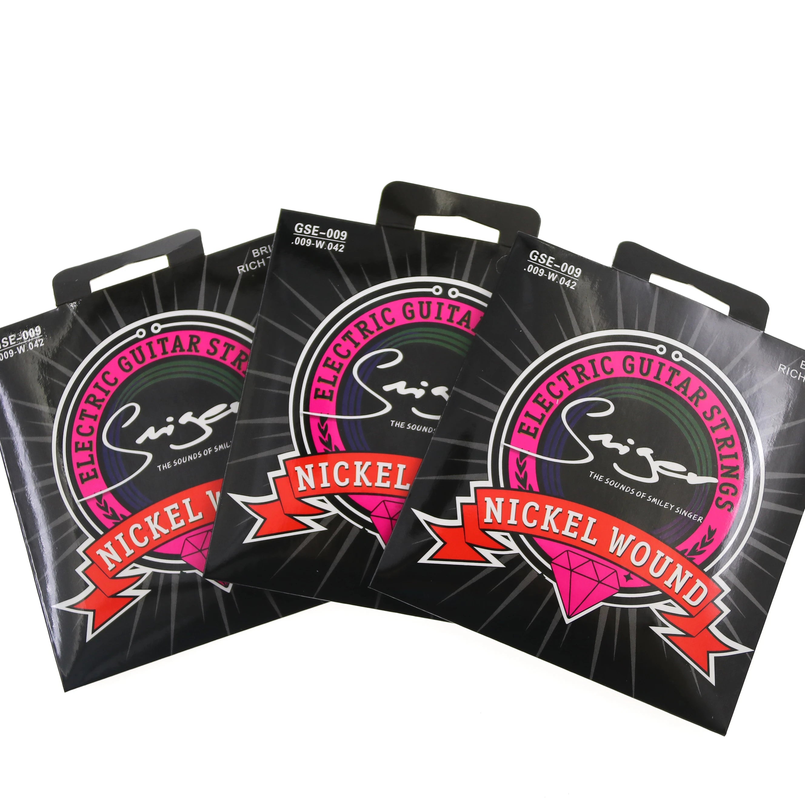 Electric Guitar Strings OEM Factory Bulk Strings High Quality Steel Core Nickel Wound Strings Set Vaccum Packing