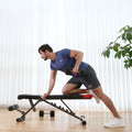 Adjustable Utility Bench Weight Dumbbells Flat Incline Workout Exercise Fitness