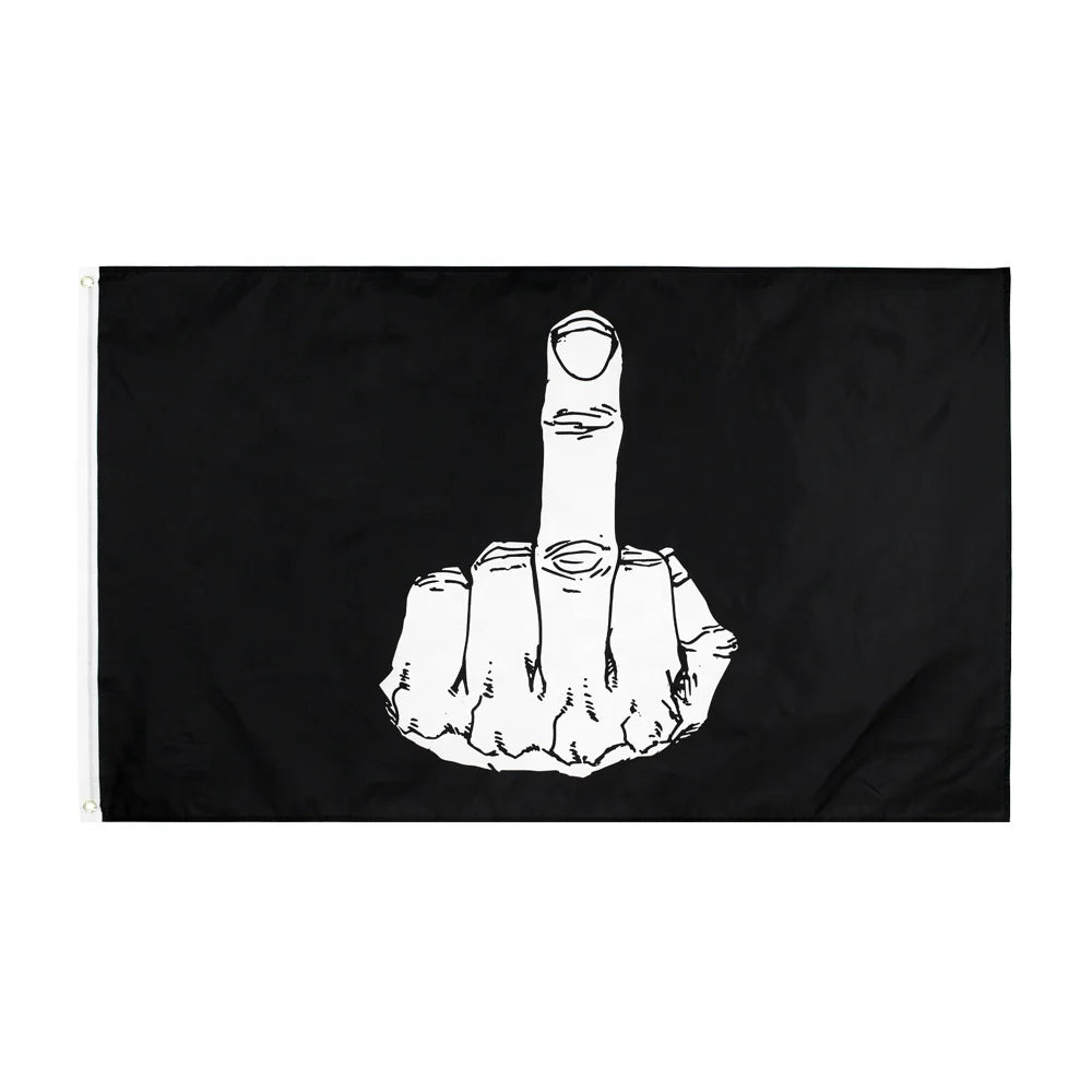 Wholesale 3x5Fts Polyester EN-71 AZO FREE up Yours Middle Finger Flag
