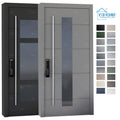 China Top Manufacturer High Grade Villa Front Gate Aluminum Entrance Door Front Entry Doors Pivot Security Door