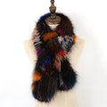 Fashion Luxury Fox Fur Collar Scarf for Women Factory Made Fox Fur Collar for Winter Jacket Real Long Plush Fur Scarves Shawl