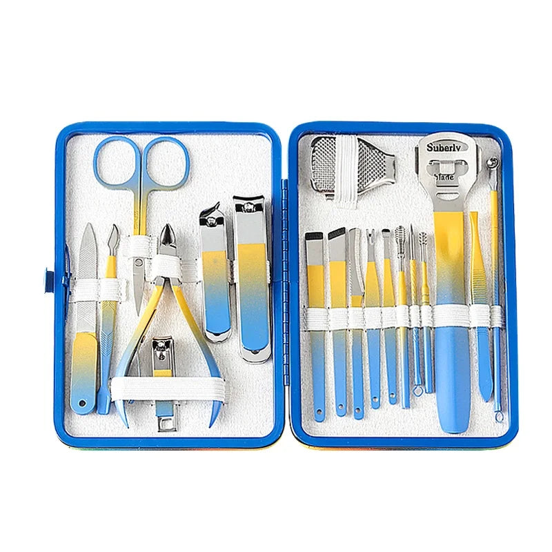 2026 New YD Professional New Arrival Travel Friendly 19-piece Manicure Set for Salon