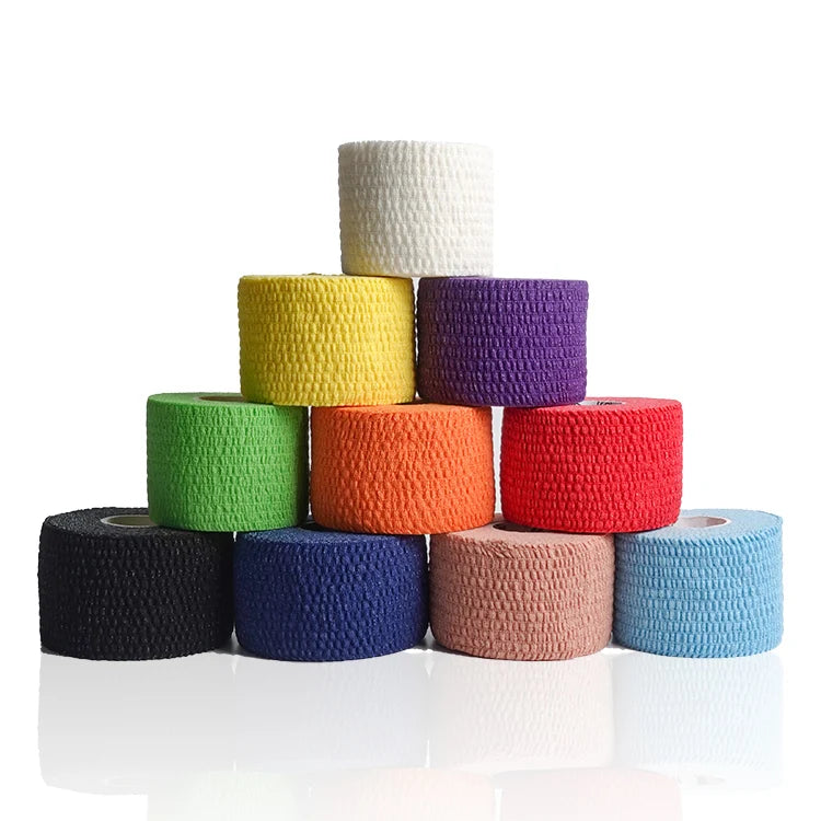 Premium Breathable Latex-Free Cotton Elastic Adhesive Bandage Gym Fitness Weightlifting Barbell Sport Hands Protective Tape
