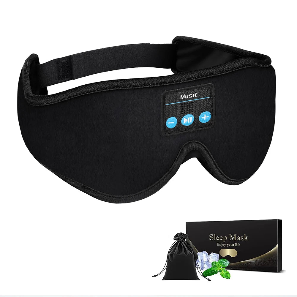 Best Selling Smart Music Blue Tooth 5.0 Wireless Help Sleep 3D Sleeping Eye Mask Earphones Speaker Headset