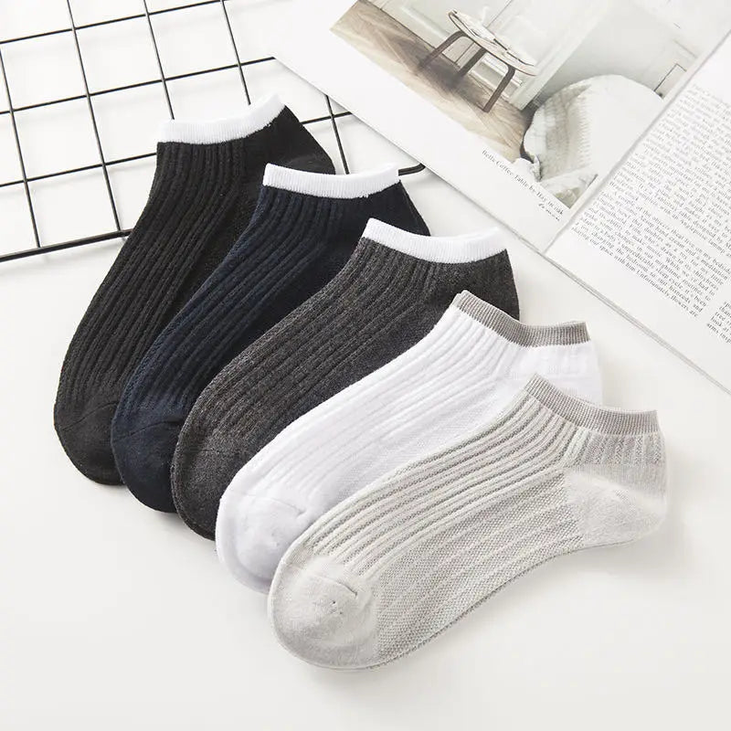 Spring Summer Low Cut Business Mens Ankle Socks Basic Athletic Cushioned Casual No Show Short Socks