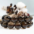 Wholesale Natural Smooth Smoky Quartz Loose Gemstones Beads  for Jewelry Making Customized Accessories