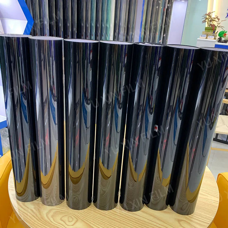 Architectural Building Window Insulation Solar Film Reflective Mirror Film Residential Window Tinting One Way Black Tint
